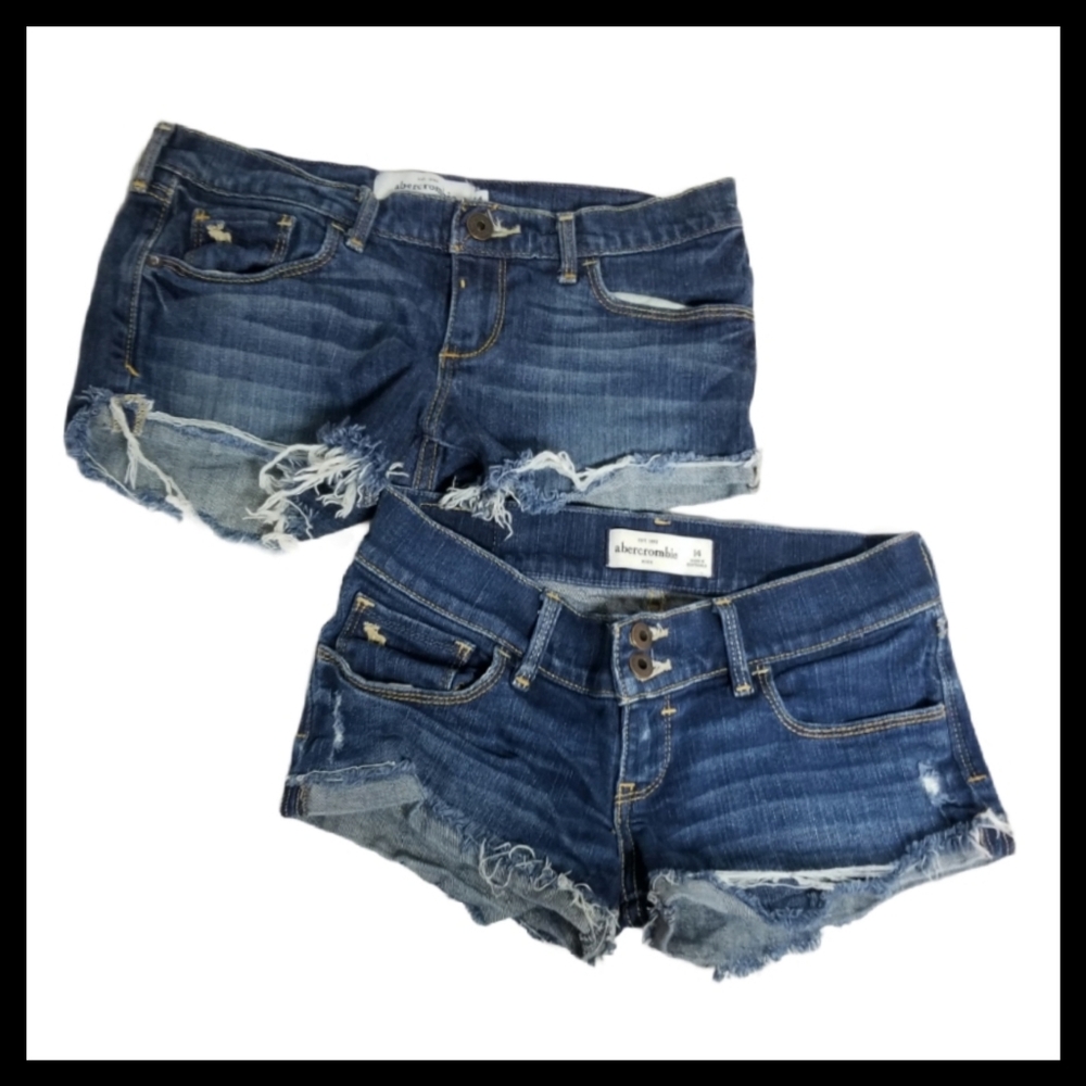 Abercrombie Cut Off Denim Shorts Sz 0 / 00